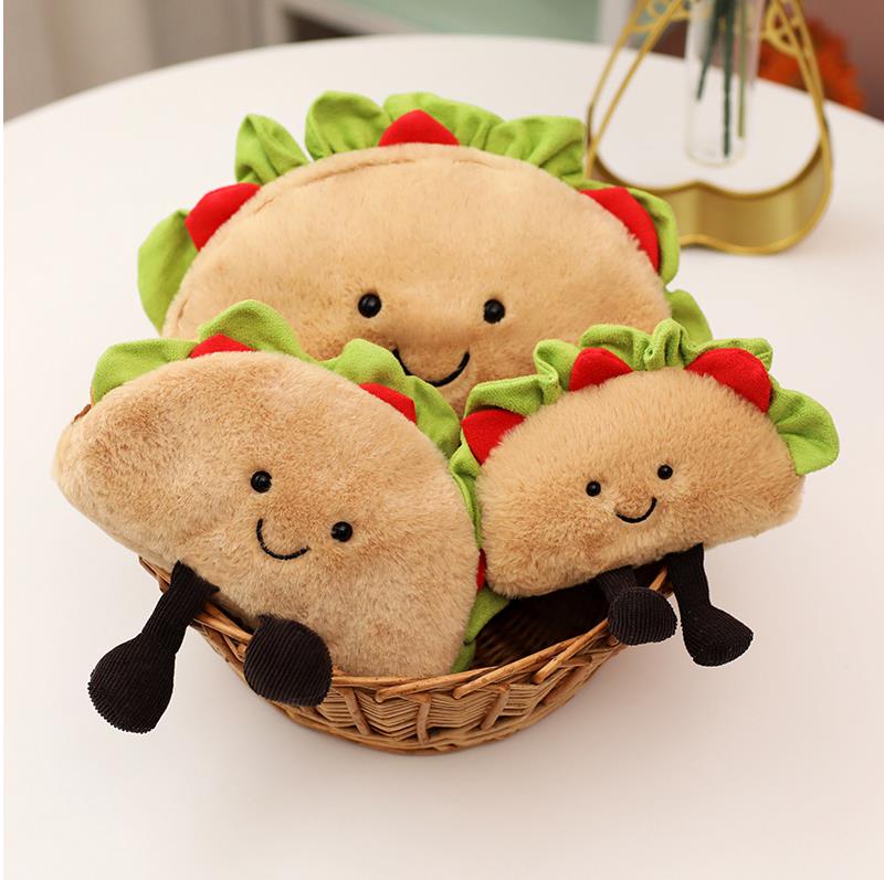Custom Made Kid Stuff Reversible Soft Stuffed Doll Plushies Manufacturer Custom Sandwich Plush Toy 12