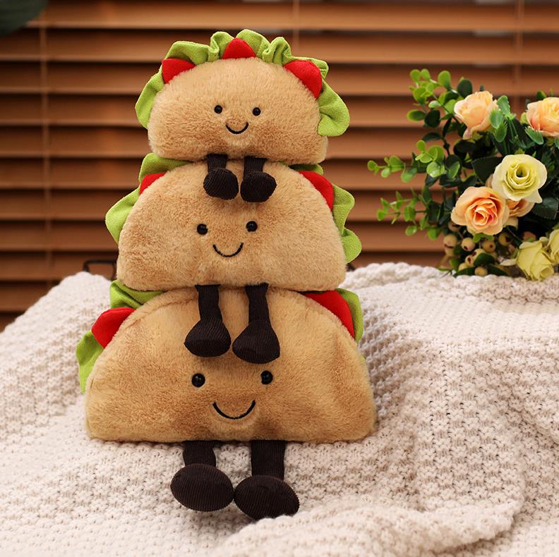Custom Made Kid Stuff Reversible Soft Stuffed Doll Plushies Manufacturer Custom Sandwich Plush Toy 9