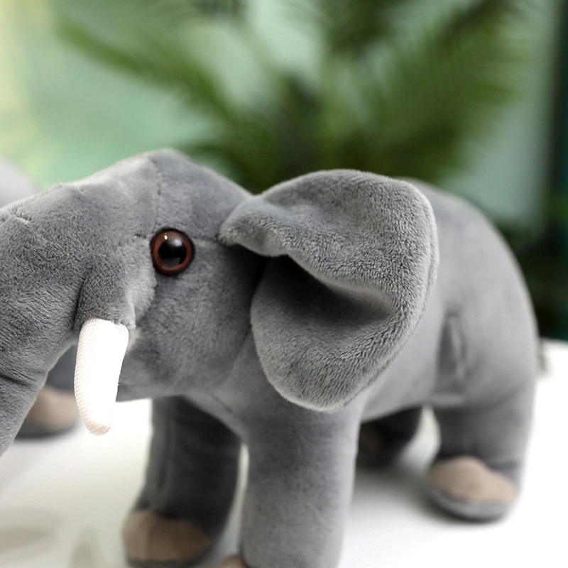 Stuffed plush simulation cute elephant and soft elephant animal toys 1