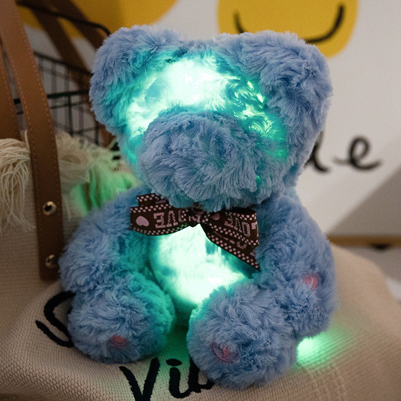 Appeasing Led night Lamp Plush Toy Custom Plush Toy Animal Plush Bear Toy 10