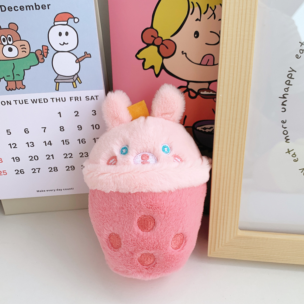 Wholesale Milk Tea Boba Stuffed Animal Keychain Plush Toy Custom Plush Soft Toys 9