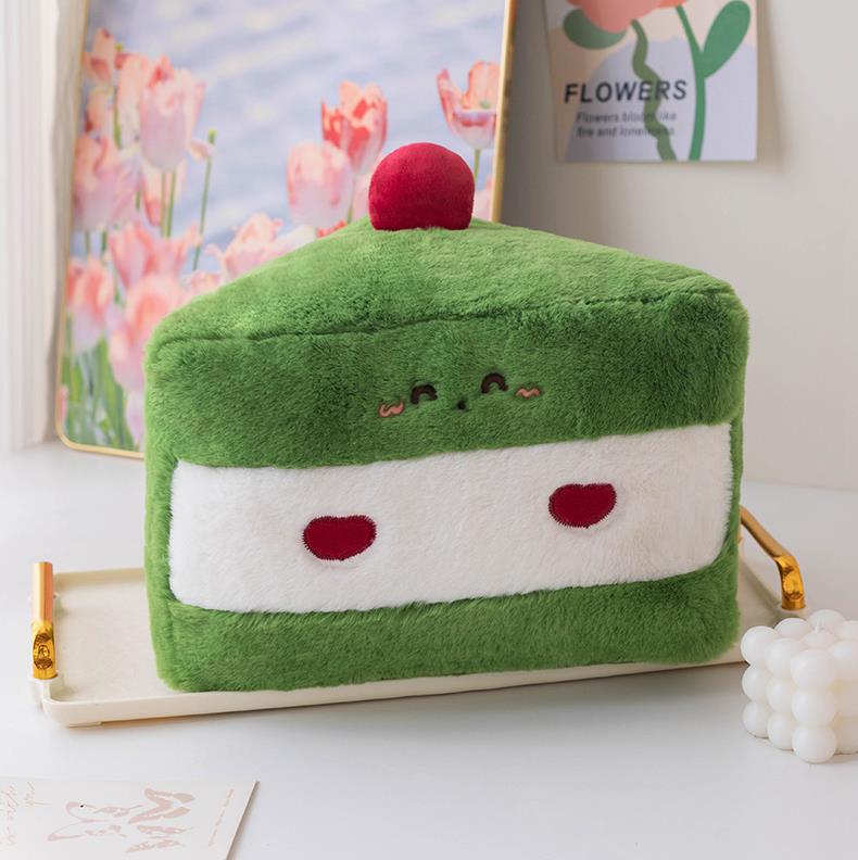 Custom Kawaii Stuffed Cake Plush Toy Soft Throw Pillow Bread Food Cake Plush Toys 9