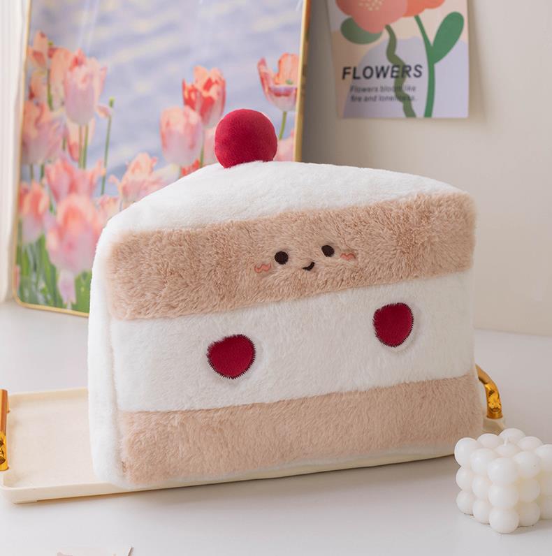 Custom Kawaii Stuffed Cake Plush Toy Soft Throw Pillow Bread Food Cake Plush Toys 10