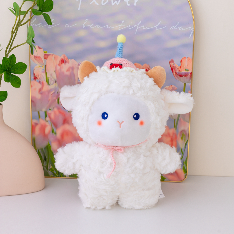 Eco friendly Custom Cute Stuffed Sheep plush doll beautiful doll for gift 2