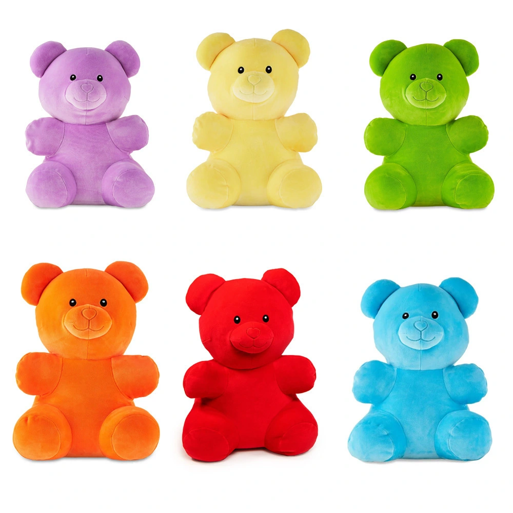 Valentine Rainbow Gummy Bear Plush Toy Multiple Cotton Candy Teddy Bear Plush 1