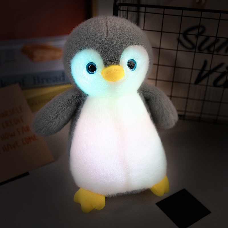 Eco Friendly Luminous Custom cute Penguin stuffed animals pillow 4