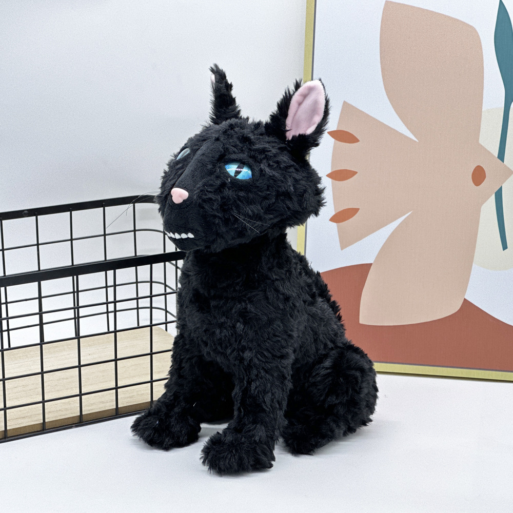 Black Cat Soft New Toys Custom Plush Cat Carolina Cat Plush 10
