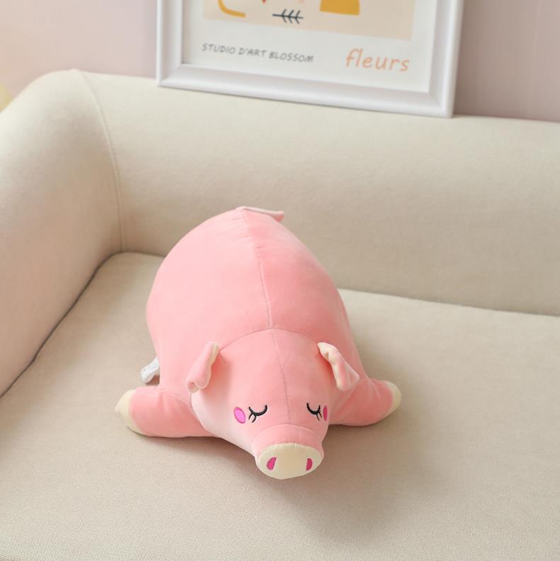 Plush Sleepy Pig Toys Soft Cute Pillow Super Soft Stuffed Animal Pig Dolls 11