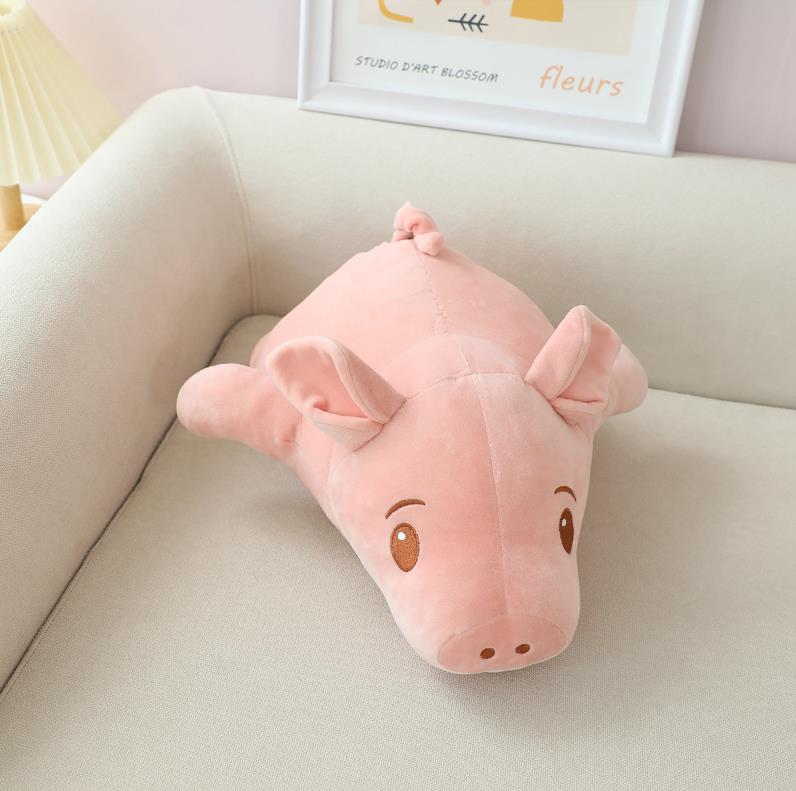 Plush Sleepy Pig Toys Soft Cute Pillow Super Soft Stuffed Animal Pig Dolls 12