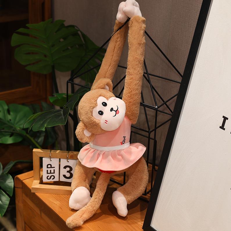 Long Arm Monkey Plush Toy Cute Banana Monkey Hanging Monkey Hanging Curtain Plush Doll 8