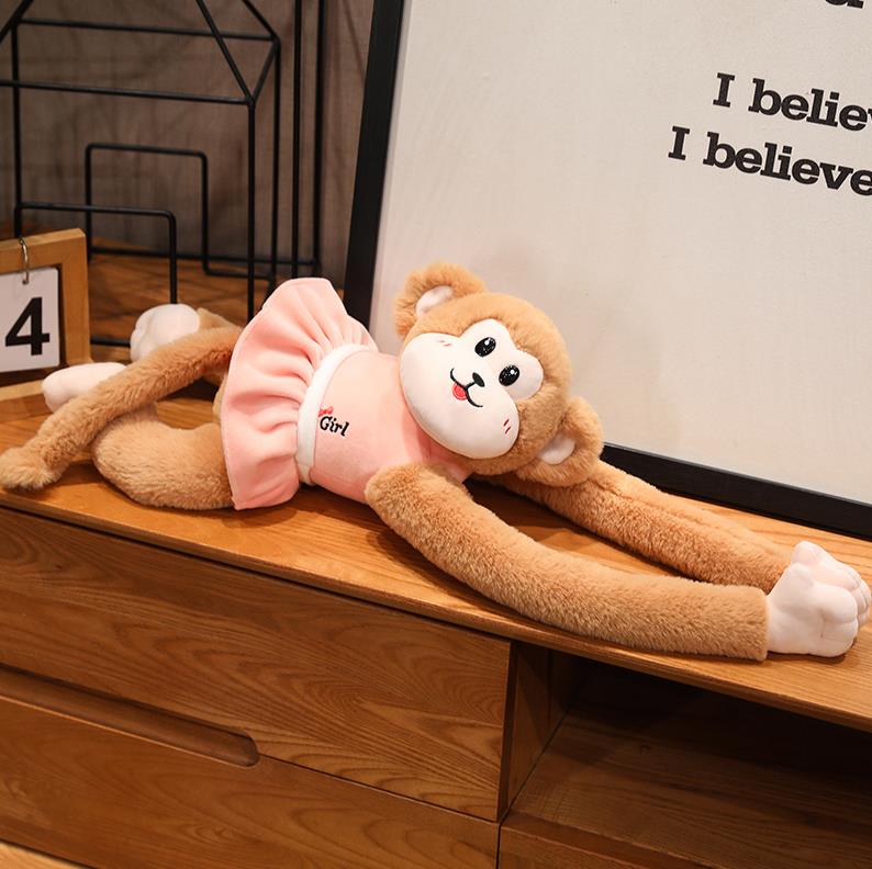 Long Arm Monkey Plush Toy Cute Banana Monkey Hanging Monkey Hanging Curtain Plush Doll 12