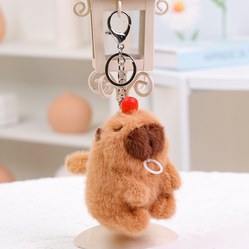 Custom plush toy cute Guinea pig plush keychain interesting stuffed toys 3