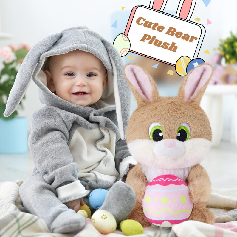 Custom Plush Bunny Rabbit Stuffed Animal Toys Large Easter Bunny dolls Easter gifts Toy Gifts 11