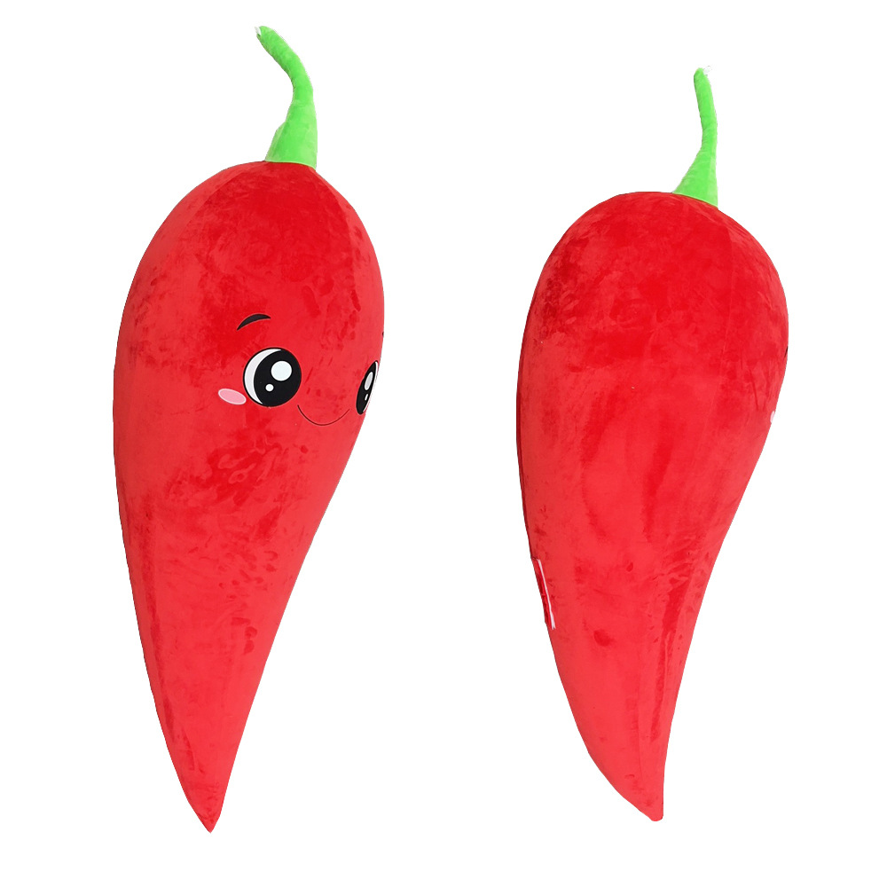 Custom Plush Design Vegetable Plush Toy Red Pepper Stuffed  Animal Pepper Plush Toy 8