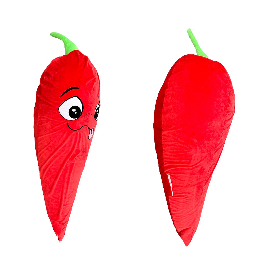 Custom Plush Design Vegetable Plush Toy Red Pepper Stuffed  Animal Pepper Plush Toy 7