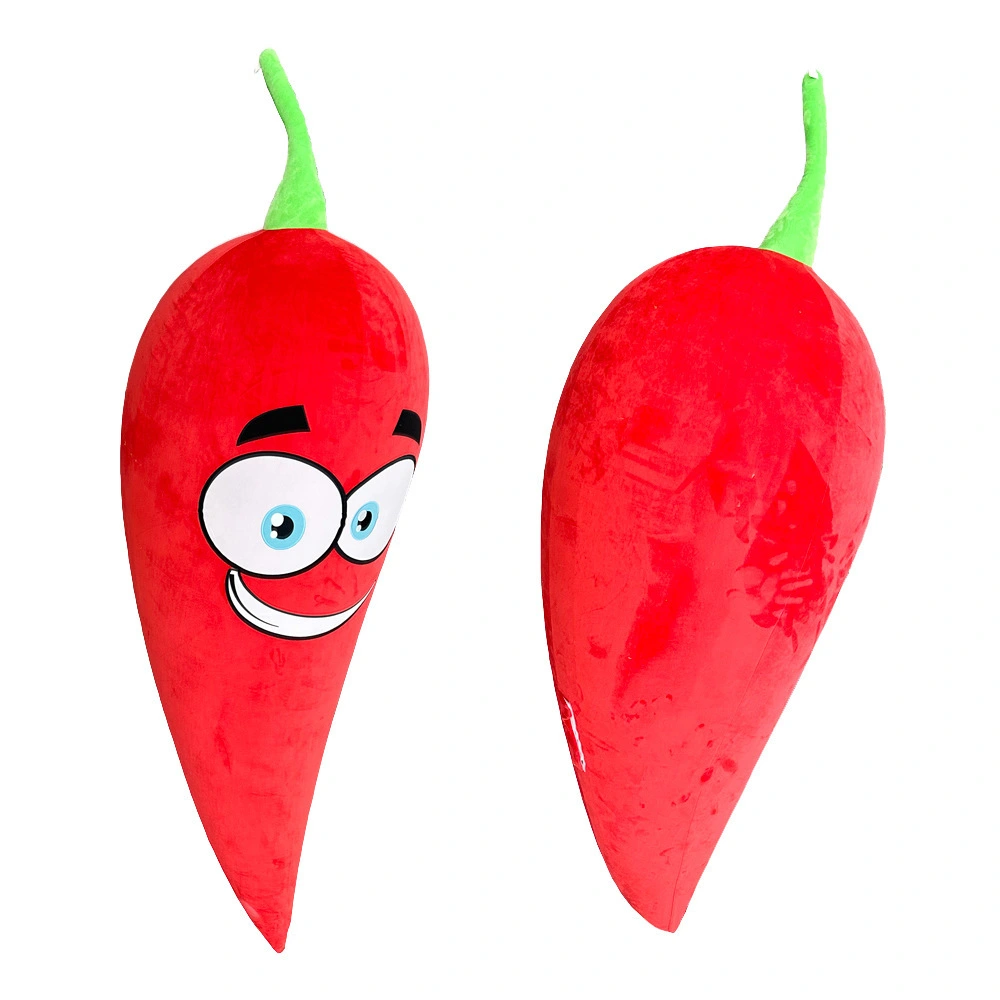 Custom Plush Design Vegetable Plush Toy Red Pepper Stuffed  Animal Pepper Plush Toy 1