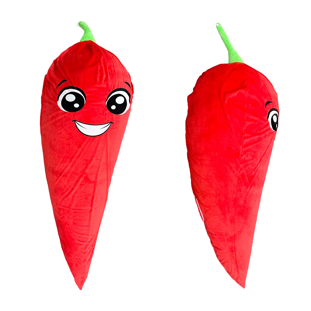 Custom Plush Design Vegetable Plush Toy Red Pepper Stuffed  Animal Pepper Plush Toy 6