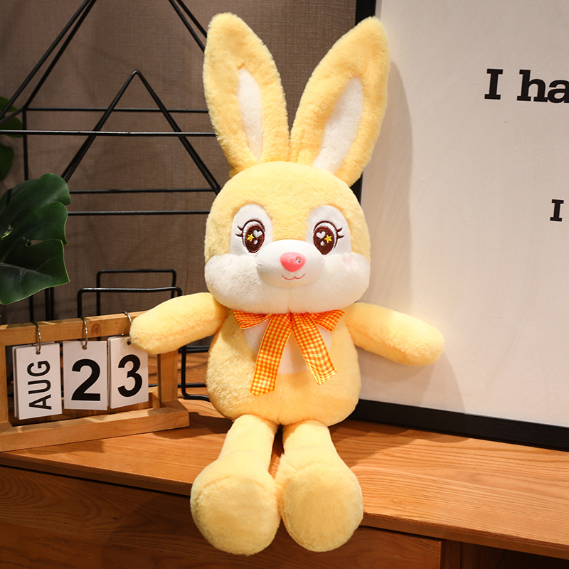 Custom plush toy cute pull long ear rabbit bunny interesting stuffed toys1 4