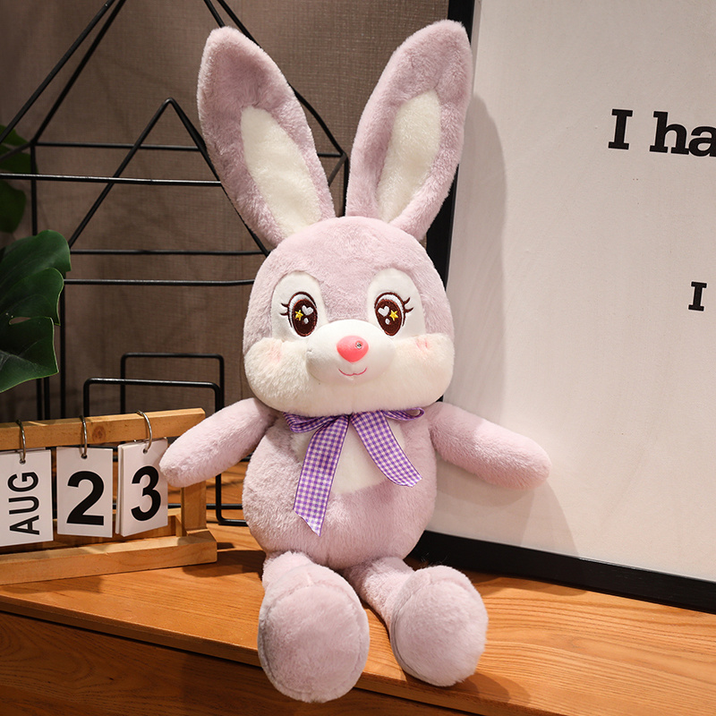 Custom plush toy cute pull long ear rabbit bunny interesting stuffed toys1 3