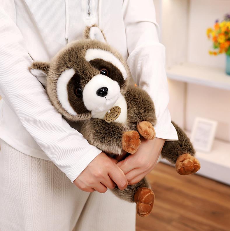 Peluche de mapache realista, personalizado, OEM y ODM. 13