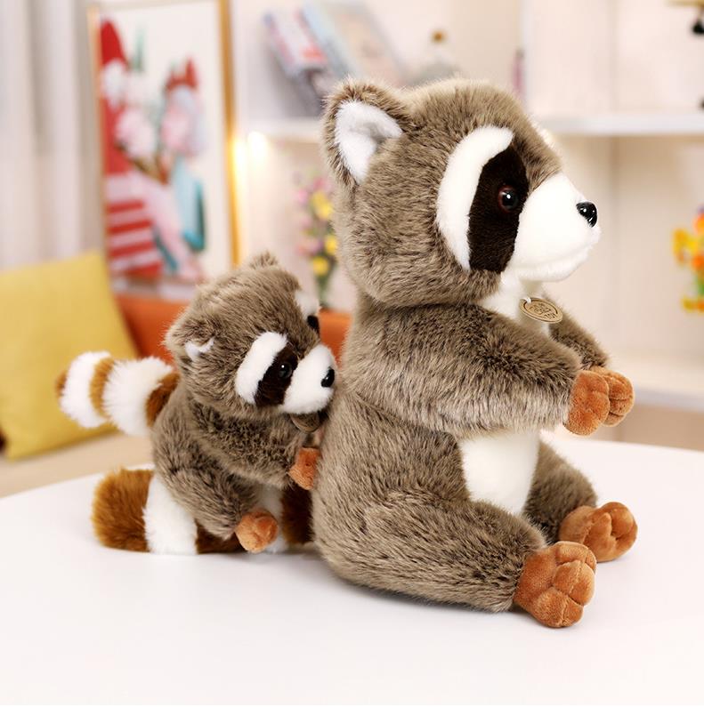 Peluche de mapache realista, personalizado, OEM y ODM. 10