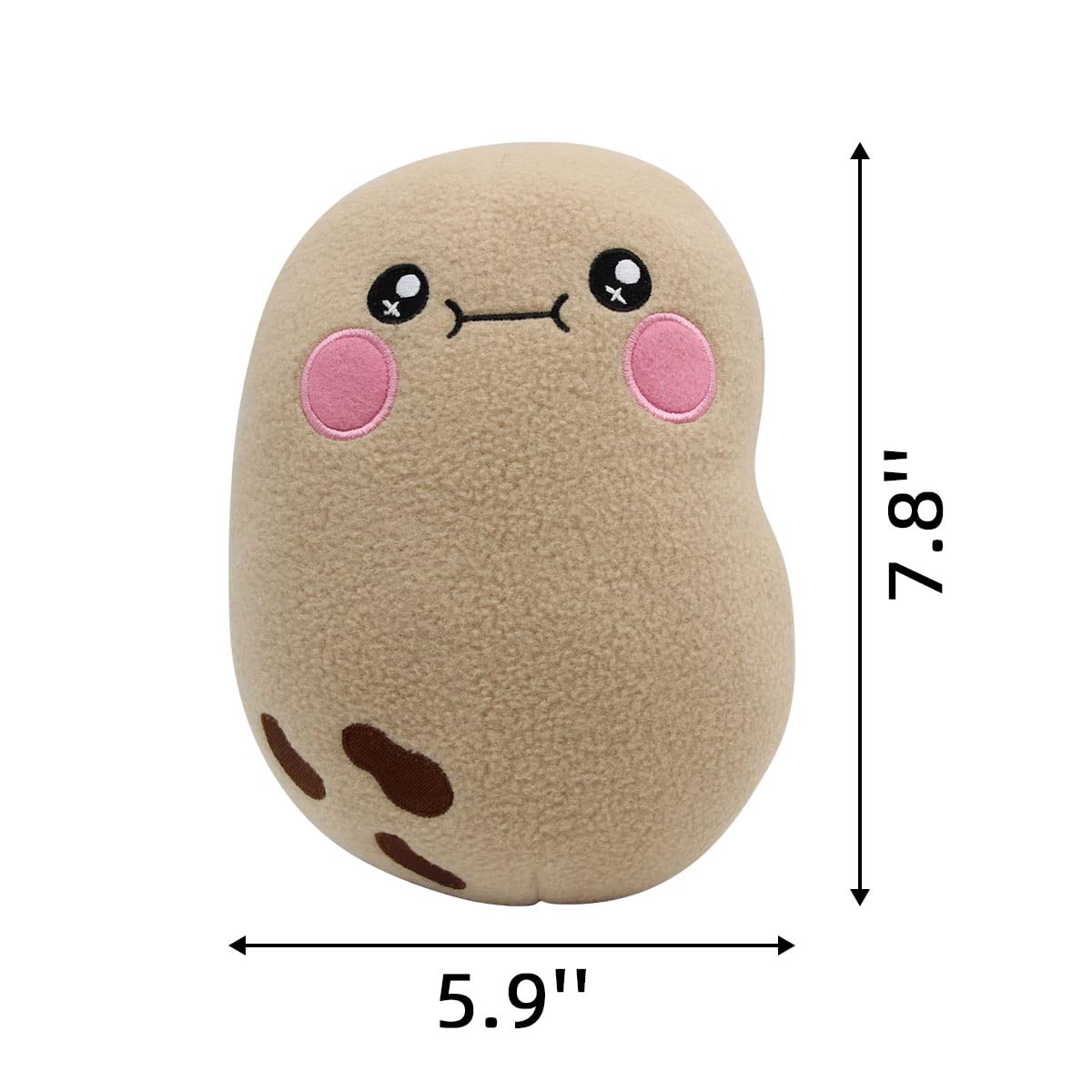 Custom 7.8'' Kawaii Potato Plush Toy Soft Food Stuffed Animals Plush Pillow Toys Doll 6