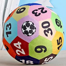 Custom Cushion Pillow Soft Ball Pillow 18cm Plush Football Toy 8