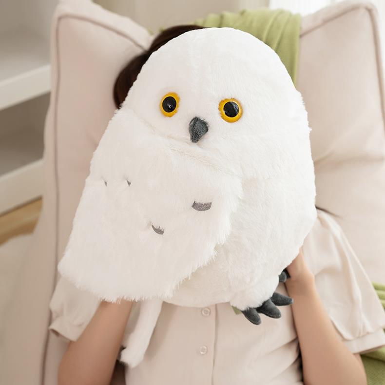 Custom Wholesale Cute Simulation Stuffed Animal Lifelike Owl Plush Toy Creative Stuffed Plush Owl Doll 9