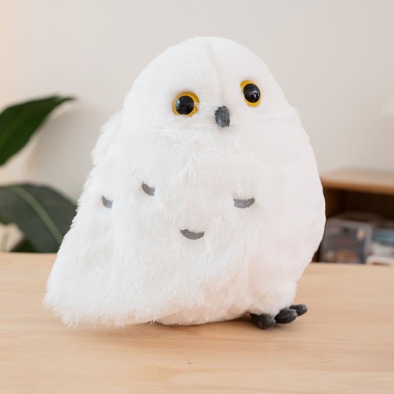 Custom Wholesale Cute Simulation Stuffed Animal Lifelike Owl Plush Toy Creative Stuffed Plush Owl Doll 12