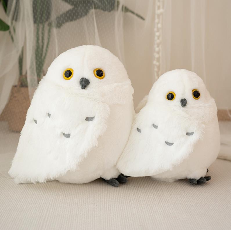 Custom Wholesale Cute Simulation Stuffed Animal Lifelike Owl Plush Toy Creative Stuffed Plush Owl Doll 13