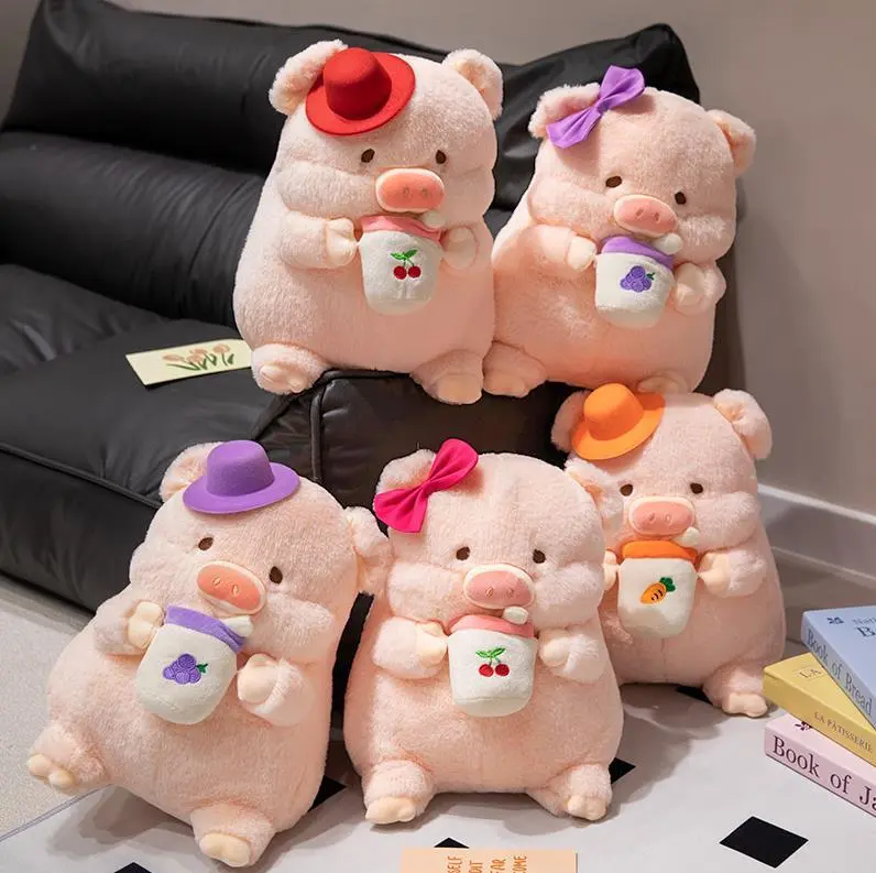 Super Soft Pink Sleepy Pig High quality Plush Toys Throw Pillow Bed Cushion For Girls Kids Stuffed Pig Toys 1