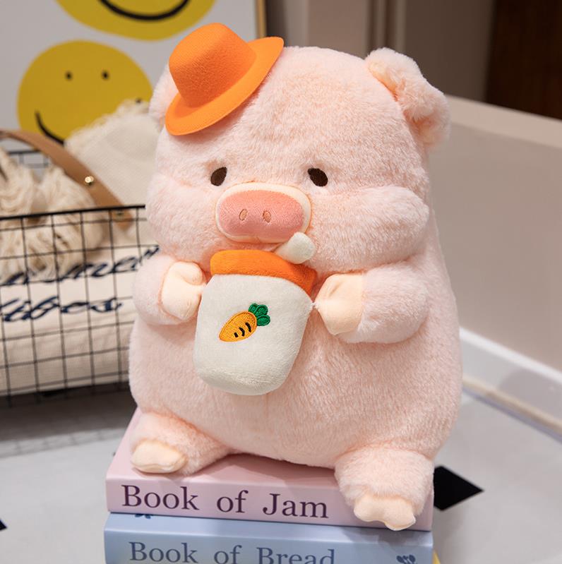 Super Soft Pink Sleepy Pig High quality Plush Toys Throw Pillow Bed Cushion For Girls Kids Stuffed Pig Toys 12