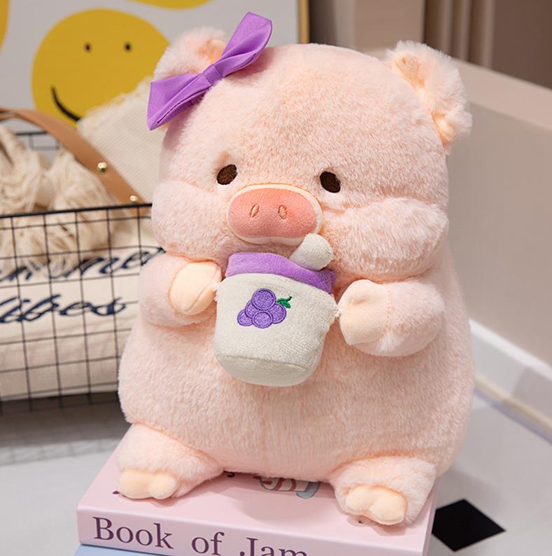 Super Soft Pink Sleepy Pig High quality Plush Toys Throw Pillow Bed Cushion For Girls Kids Stuffed Pig Toys 8