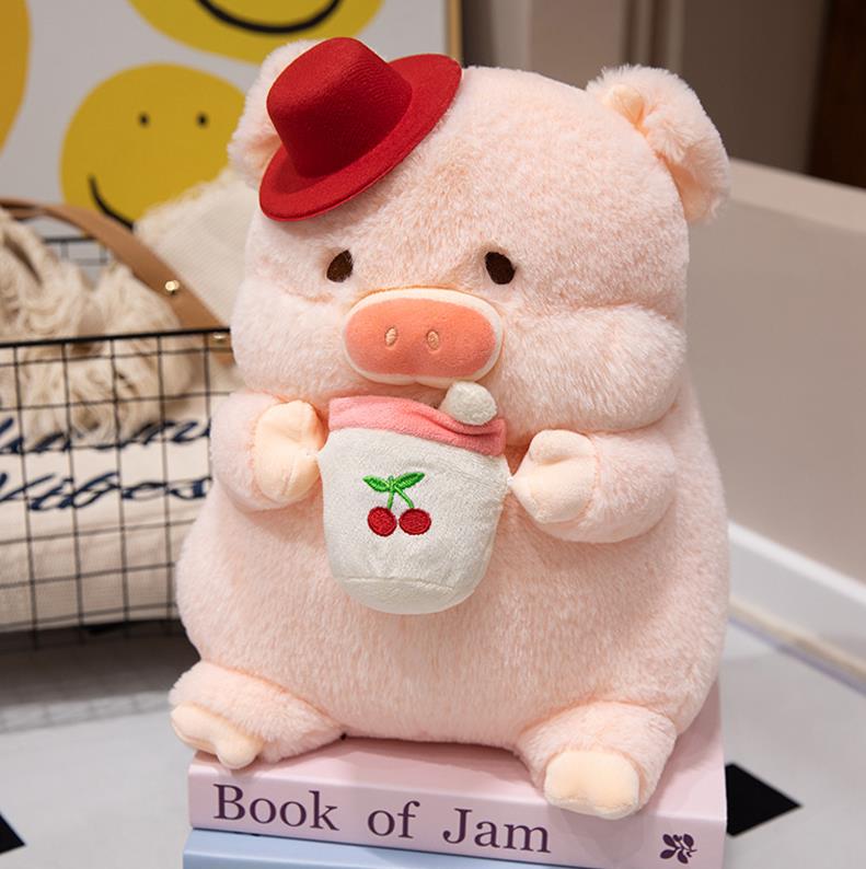 Super Soft Pink Sleepy Pig High quality Plush Toys Throw Pillow Bed Cushion For Girls Kids Stuffed Pig Toys 9