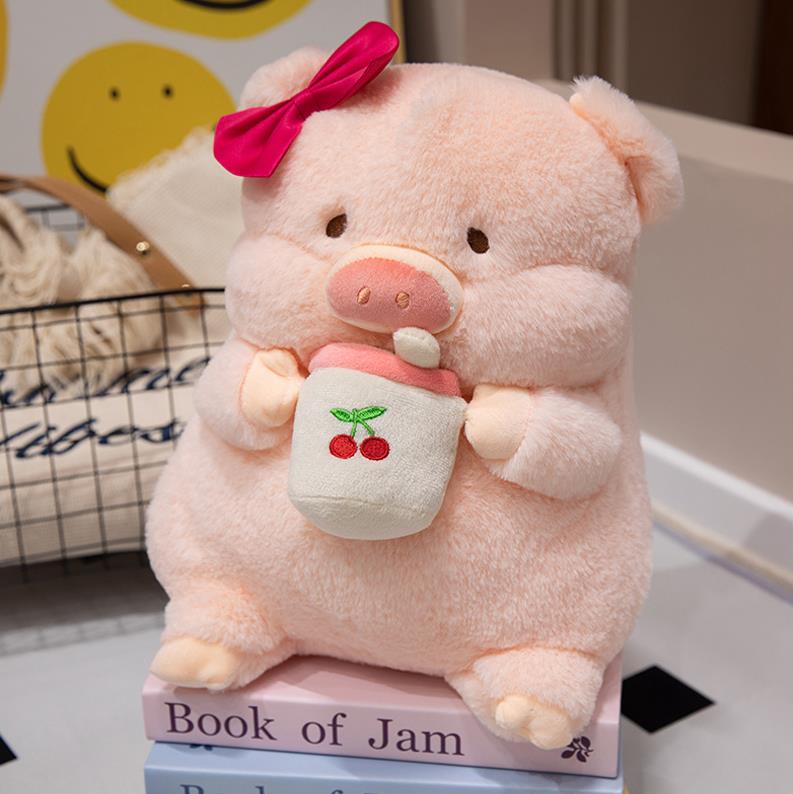 Super Soft Pink Sleepy Pig High quality Plush Toys Throw Pillow Bed Cushion For Girls Kids Stuffed Pig Toys 11