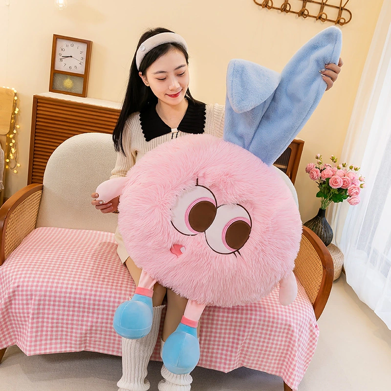 Custom Cushion Plush Toy Stuffed Pillow Furry Plush Cartoon Cuddle Monster Plush Toy 1