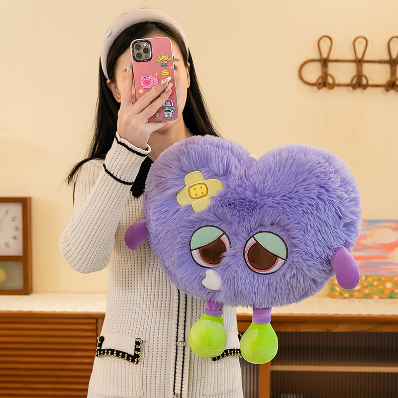 Custom Cushion Plush Toy Stuffed Pillow Furry Plush Cartoon Cuddle Monster Plush Toy 8