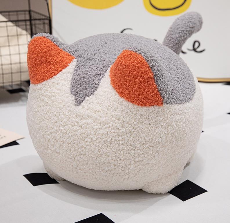 Coussin ultra doux en forme de gros chat noir, peluche, jouet, coussin de canapé. 11