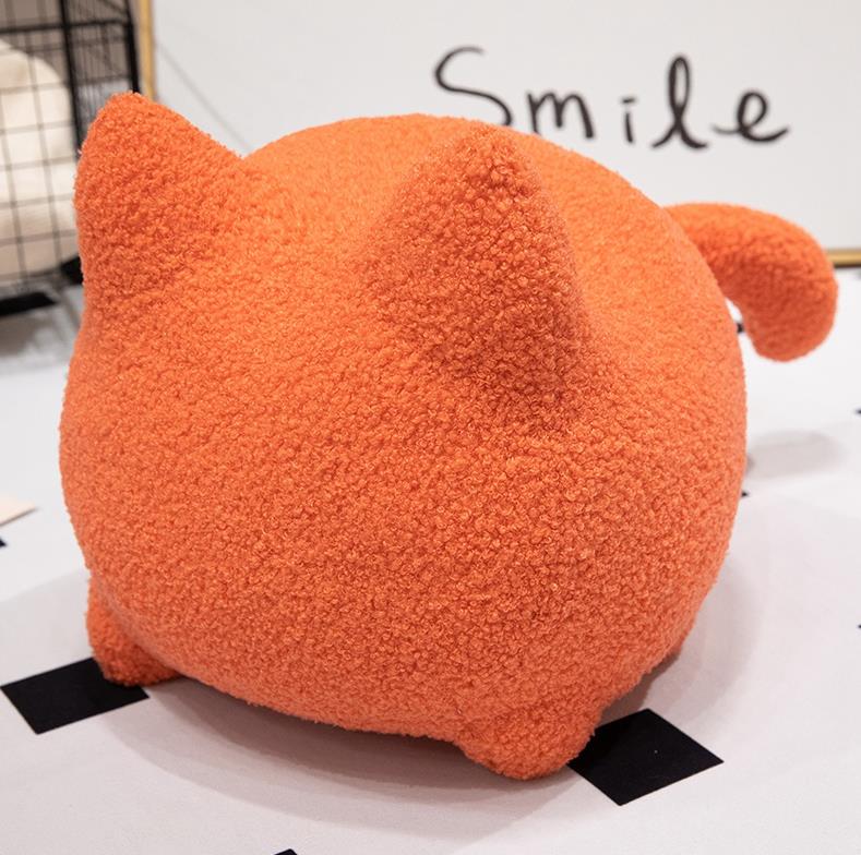 Coussin ultra doux en forme de gros chat noir, peluche, jouet, coussin de canapé. 10