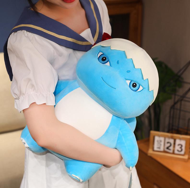 Custom Blue Dragon Plush Doll Comfortable Fat Baby Girl Dragon Stuffed Animl Pillow Plush Toy 8