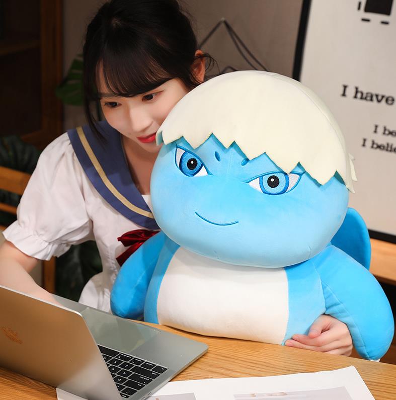 Custom Blue Dragon Plush Doll Comfortable Fat Baby Girl Dragon Stuffed Animl Pillow Plush Toy 9