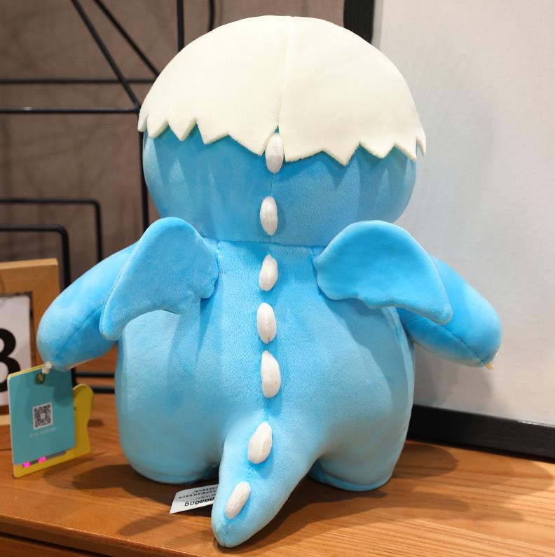 Custom Blue Dragon Plush Doll Comfortable Fat Baby Girl Dragon Stuffed Animl Pillow Plush Toy 12