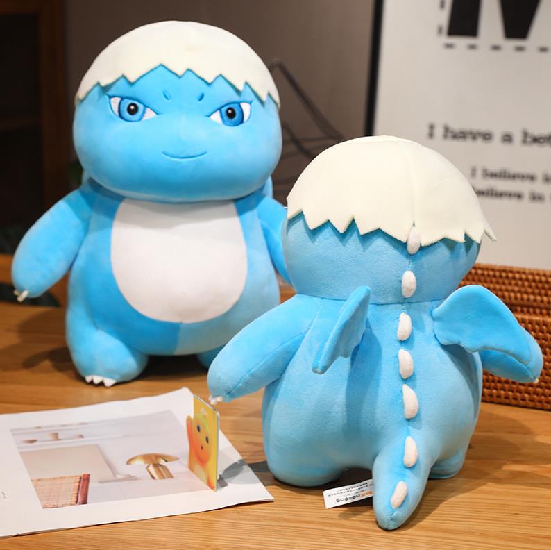 Custom Blue Dragon Plush Doll Comfortable Fat Baby Girl Dragon Stuffed Animl Pillow Plush Toy 10