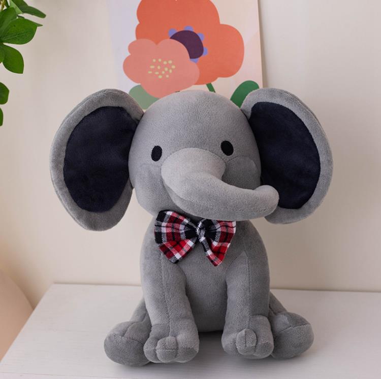 Custom Gray Elephant Stuffed Animal Toys Super Cute Pink Elephant Plush Toy Baby Dolls 13