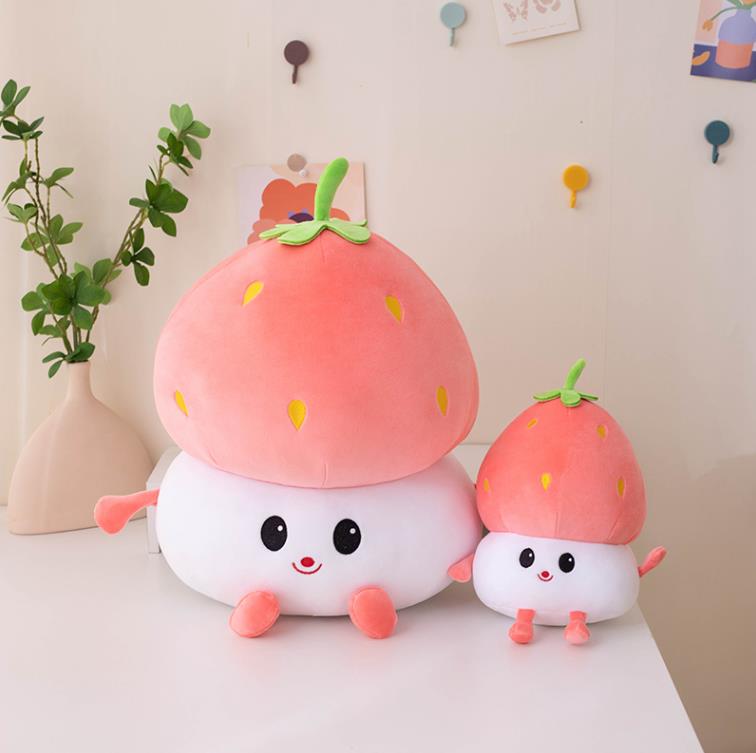 Almohada de peluche personalizada de melocotón rosa, adorable fruta, juguetes de peluche para niña. 13