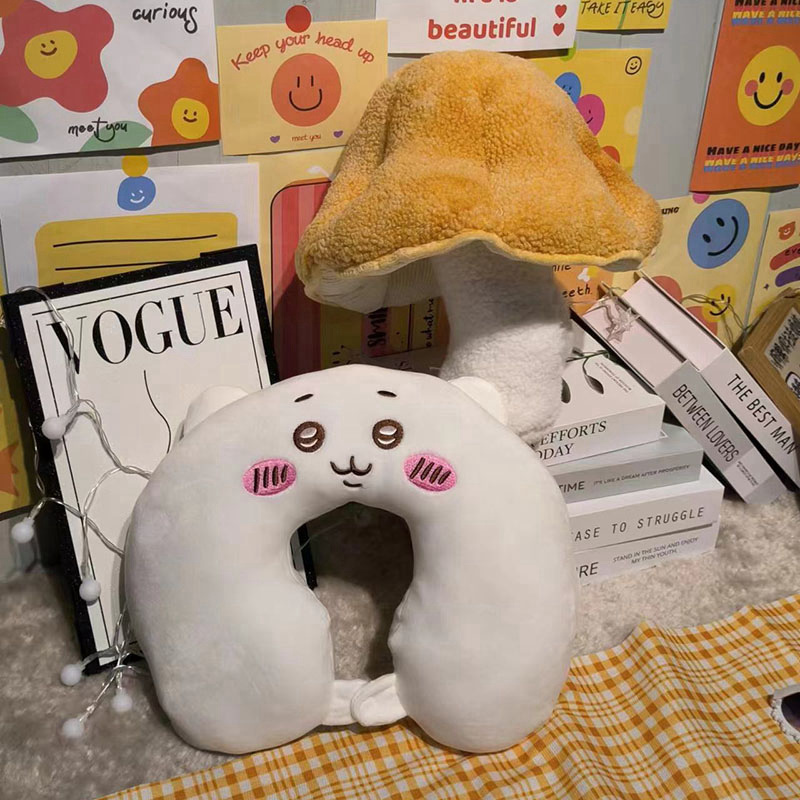Stuffed cute animal plush neck pillow comfortable travelling pillow3 3
