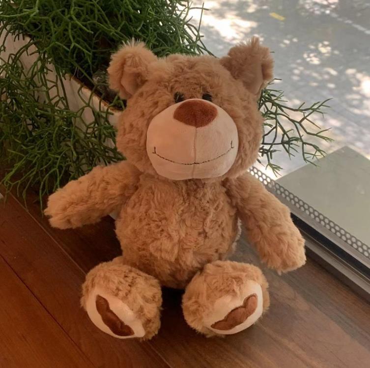Oso de peluche marrón personalizado de alta calidad, muñeco de peluche para bebés y niños, muñeco para dormir, regalos 9
