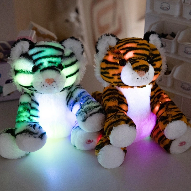 Appeasing Led night Lamp Plush Toy Custom Plush Toy Animal Tiger Stuffed Animal 1