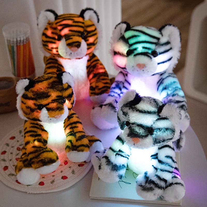 Appeasing Led night Lamp Plush Toy Custom Plush Toy Animal Tiger Stuffed Animal 11