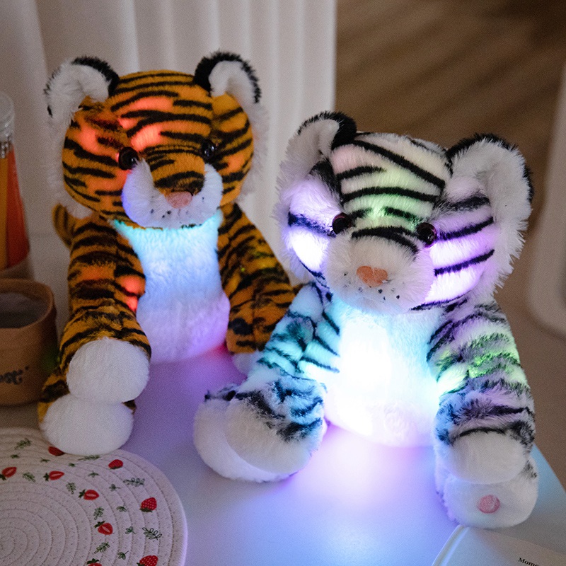 Appeasing Led night Lamp Plush Toy Custom Plush Toy Animal Tiger Stuffed Animal 10